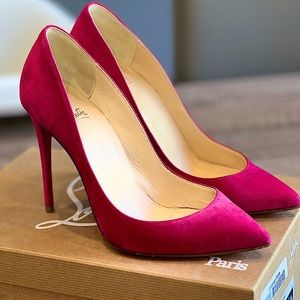 Christian Louboutin Pigalle 100 sz 36.5/pink suede